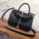 Replica 2017 louis vuitton original leather chain it bag pm M54619 black JH00774zS17