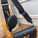 Replica Fashion Louis Vuitton Original NEW WAVE MULTI-POCHETTE M56461 black JH00401BC48