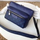 Replica Louis Vuitton Monogram Canvas Messenger PM M43845 blue JH01431bO20