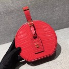 Replica Louis Vuitton original Croco Leather petite boite chapeau M43516 red JH00412ho28