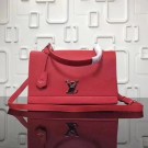 Replica Louis vuitton soft original calf leather LOCKME BB Bag M50250 red JH00276Ha32