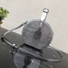 Replica Luxury Louis vuitton original epi leather petite boite chapeau m43514 silver JH00397hA88