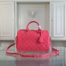 Top Louis Vuitton Monogram Empreinte 30CM Tote Bag M91330 Rose JH01068Oq54