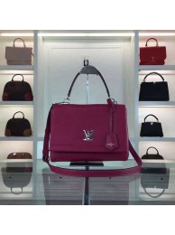 2015 louis vuitton soft calf leather lockme II M50250 purple(original leather) JH01143uF26