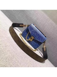 2017 louis vuitton original leather fashion show metis mini M54991 blue JH00739aP53