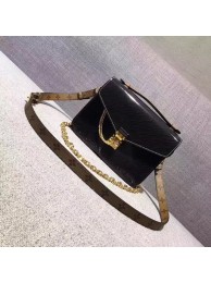 2017 louis vuitton original leather fashion show metis mm m40780 black JH00740Nm15