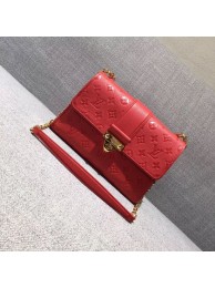 2017 louis vuitton original leather saint sulpice pm M43393 red JH00753DW49