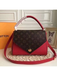 2017 newest louis vuitton original leather double V bag M54624 red JH00814Fl77