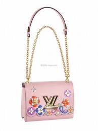 2017 newest louis vuitton Original leather Shoulder Bag 50271 pink JH00658iR14