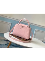 AAA 1:1 Louis vuitton original crocodile CAPUCINES PM M53665 Eau de Rose JH01053RI87