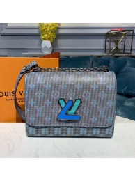 AAA Louis Vuitton M55480 Twist MM Original Leather Monogram Pop Blue JH00884xn59