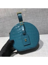 AAA Louis Vuitton original Croco Leather petite boite chapeau M43516 blue JH00406bB27