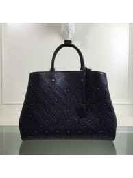AAAAA Knockoff Louis Vuitton Monogram Empreinte Montaigne GM 41059 black JH00888qN39