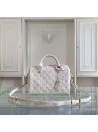 AAAAA Louis Vuitton Monogram Empreinte 25CM Tote Bag M91337 White JH01061hr50