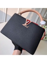 Best Louis Vuitton CAPUCINES PM M51814 black&pink&red JH01392Yd28