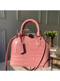 Best Louis Vuitton Crocodile Pattern Leather Bag N90897 Pink JH00802Yd28