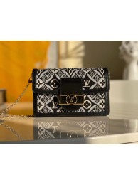 Best Louis Vuitton SINCE 1854 DAUPHINE CHAIN WALLET M69992 Gray JH00277zE83
