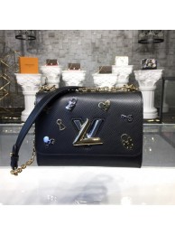 Best Quality Louis Vuitton TWIST MM M52890 Noir JH01333Ss63
