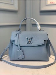 Best Replica Louis vuitton original LOCKME EVER BB M53937 light blue JH00500Jc15