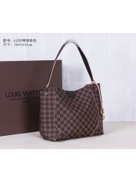 Cheap Louis Vuitton Monogram Damier Ebene Canvas Caissa HOBO Bag 41555 Pink JH01033sS51