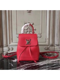 Cheap Louis Vuitton Original leather LOCKME BACKPACK MINI 54573 red JH00450FT69