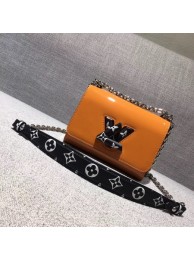 Cheap louis vuitton TWIST Original leather Shoulder Bag 50273 yellow JH00643PC54