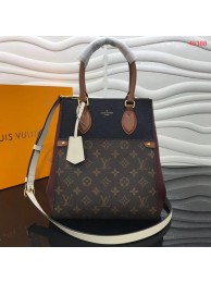 Copy 1:1 Louis Vuitton Original FOLD TOTE medium M45409 black&brown&white JH00391lS35