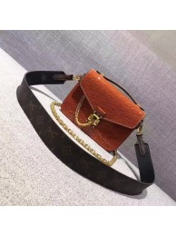 Copy 2017 louis vuitton original leather fashion show metis mini M54991 orange JH00737OM51