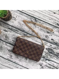 Copy AAAAA Louis vuitton original Damier Canvas pochette felicie M61276 JH00245YD64