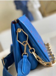Copy Best Quality Louis Vuitton COUSSIN PM M58628 blue&red JH00123kr31