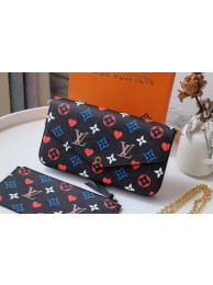 Copy High Quality Louis Vuitton FELICIE POCHETTE M61276 black JH00291xG96
