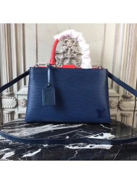 Copy Louis Vuitton KLEBER MM EPI INDIGO M51333 blue JH00005RZ88