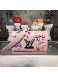 Copy Louis vuitton original epi leather twist M50282 pink JH01332lZ95
