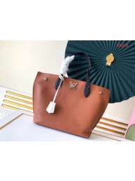 Copy Louis vuitton original LOCKME GO M55028 Camel JH00716Of26
