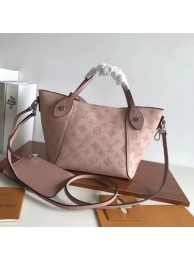 Copy Louis Vuitton original Mahina Leather Tote Bag 54353 pink JH00147OM51