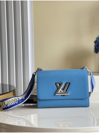 Copy Louis Vuitton TWIST MM M57505 Bleuet Blue JH00146NX87
