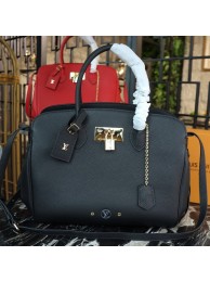 Copy Louis Vuitton Veau Nuage Leather Milla MM M51685 black JH01428hz48