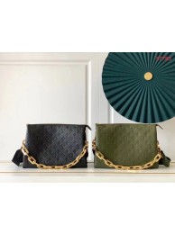 Copy Luxury Louis Vuitton COUSSIN MM M57782 Khaki Green JH00100qe74