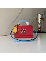 Designer Louis vuitton original TWIST Medium tote bag M56132 Pink JH00464Iz48