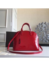 Designer Replica Louis vuitton original Monogam vernis Alma M91611 red JH00552Jz48