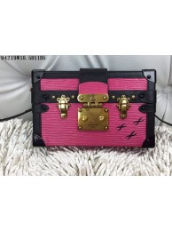 Designer Replica Louis Vuitton Petite Malle Epi Leather Bag 94219 Rose JH01142Jz48