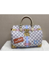 Fake 1:1 Louis Vuitton Damier Azur Canvas original speedy 30 B41112 JH00208Av26