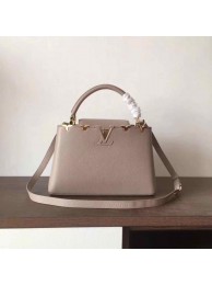 Fake AAAAA Louis Vuitton original Elegant Capucines BB Bags M94517 grey JH00255oE28