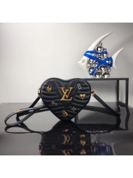 Fake Cheap Louis Vuitton HEART BAG NEW WAVE M52794 black JH01350jV17