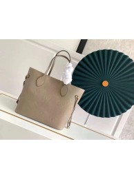 Fake Copy Louis Vuitton NEVERFULL MM M45685 Tourterelle Gray JH00200Mv33
