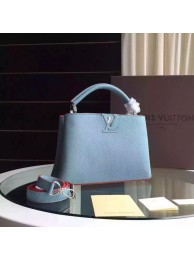 Fake Louis Vuitton Capucines BB Tote Bag 94754 Light Blue JH00929GM41