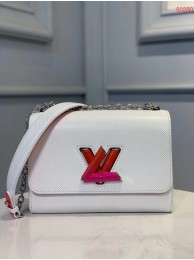 Fake Louis Vuitton Epi Leather TWIST MM M50280 white JH00503zI86