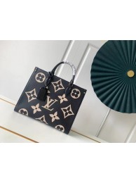 Fake Louis Vuitton Original Onthego medium tote bag M45495 black JH00364tZ32