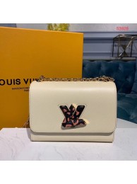 Fake Louis Vuitton TWIST EPI Leather Bag M53928 White JH00861Ty15