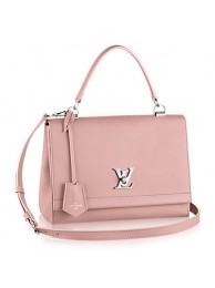 Fake Replica Louis Vuitton LockMe II M50505 Rose Ballerine JH00957cN57